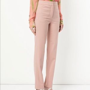 OSCAR RENTA STRAIGHT LEG HIGH WAIST WORK PANTS 40